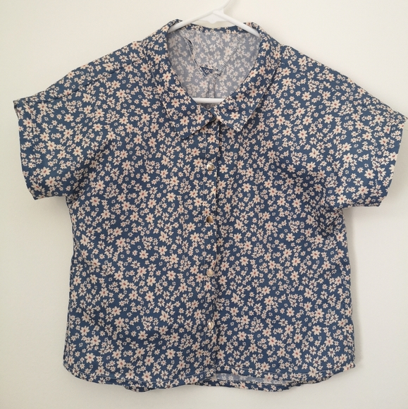 Blouse/top/chemise XS handmade Le comptoir de Pauline NEW 100% organic cotton - Picture 4 of 7